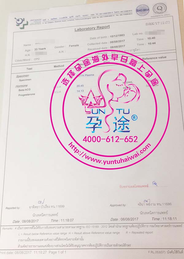 加拿大L女士泰国试管婴儿成功案例分享